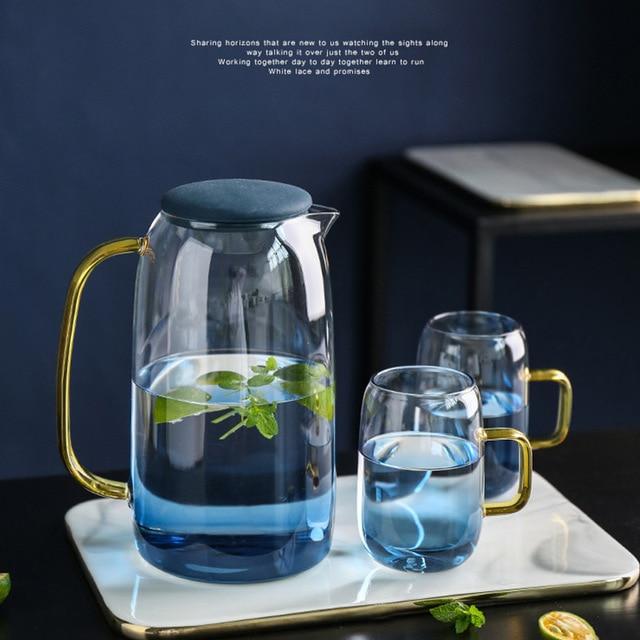 Skorter | Blue Ombre Glass Jug Set