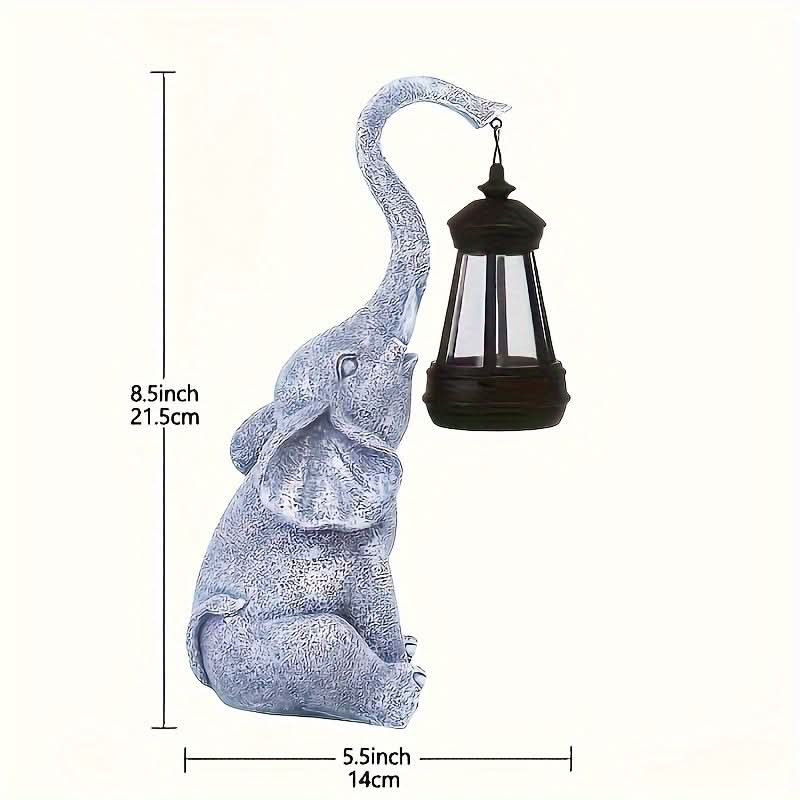 Skorter | Solar Elephant Garden Lamp – Warm Ambient Light