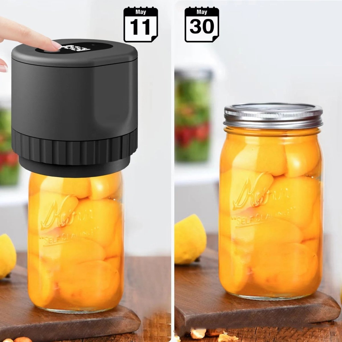 Skorter | AirLock Go – Compact, Wireless Food Preserver with LED Display