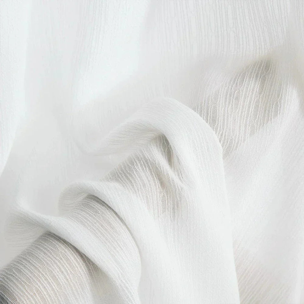 Skorter | Vera - Crinkled Textures Semi-transparent Curtains Soft Drapes
