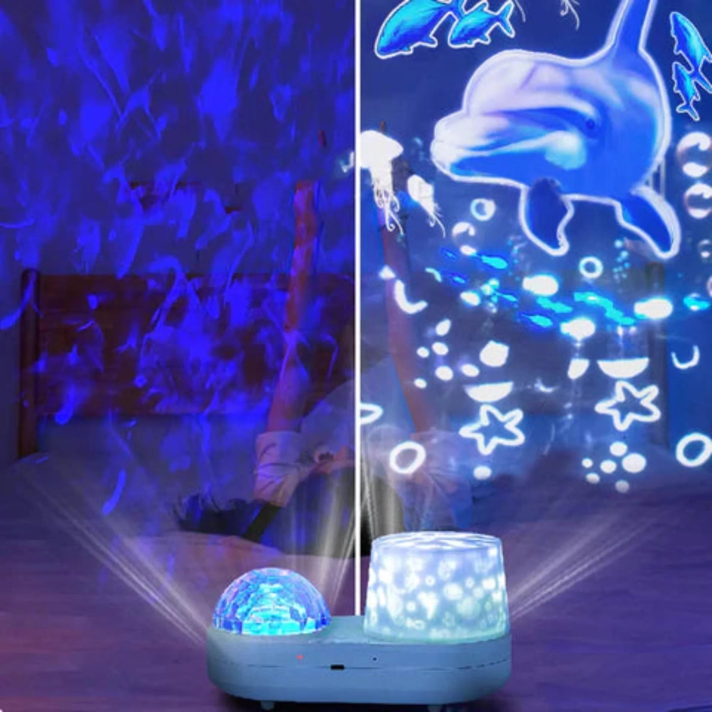 Skorter | Ocean Kids Projector Light – Starry Projection Lamp with 360° Rotation, Night-Time Projector for Children's Room, Ideal Gift for Autism & Sensory Needs