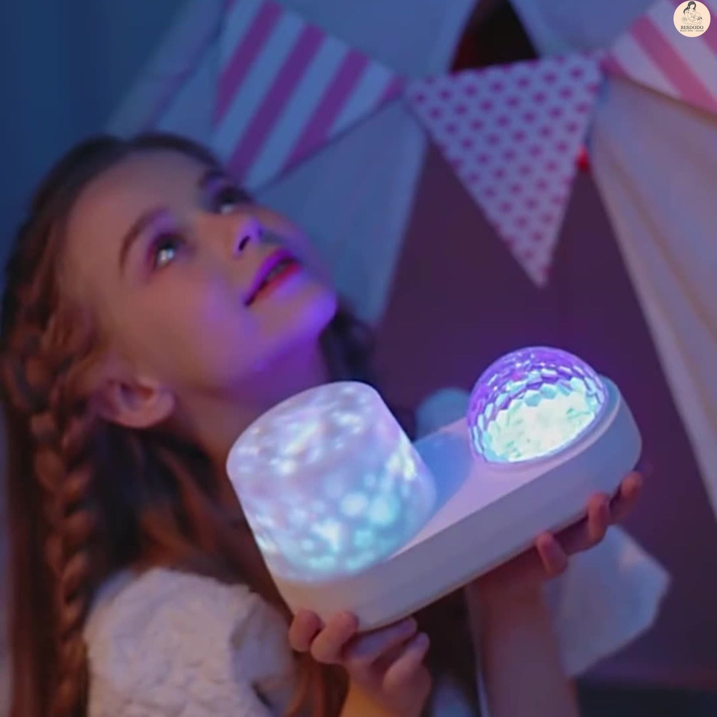 Skorter | Ocean Kids Projector Light – Starry Projection Lamp with 360° Rotation, Night-Time Projector for Children's Room, Ideal Gift for Autism & Sensory Needs