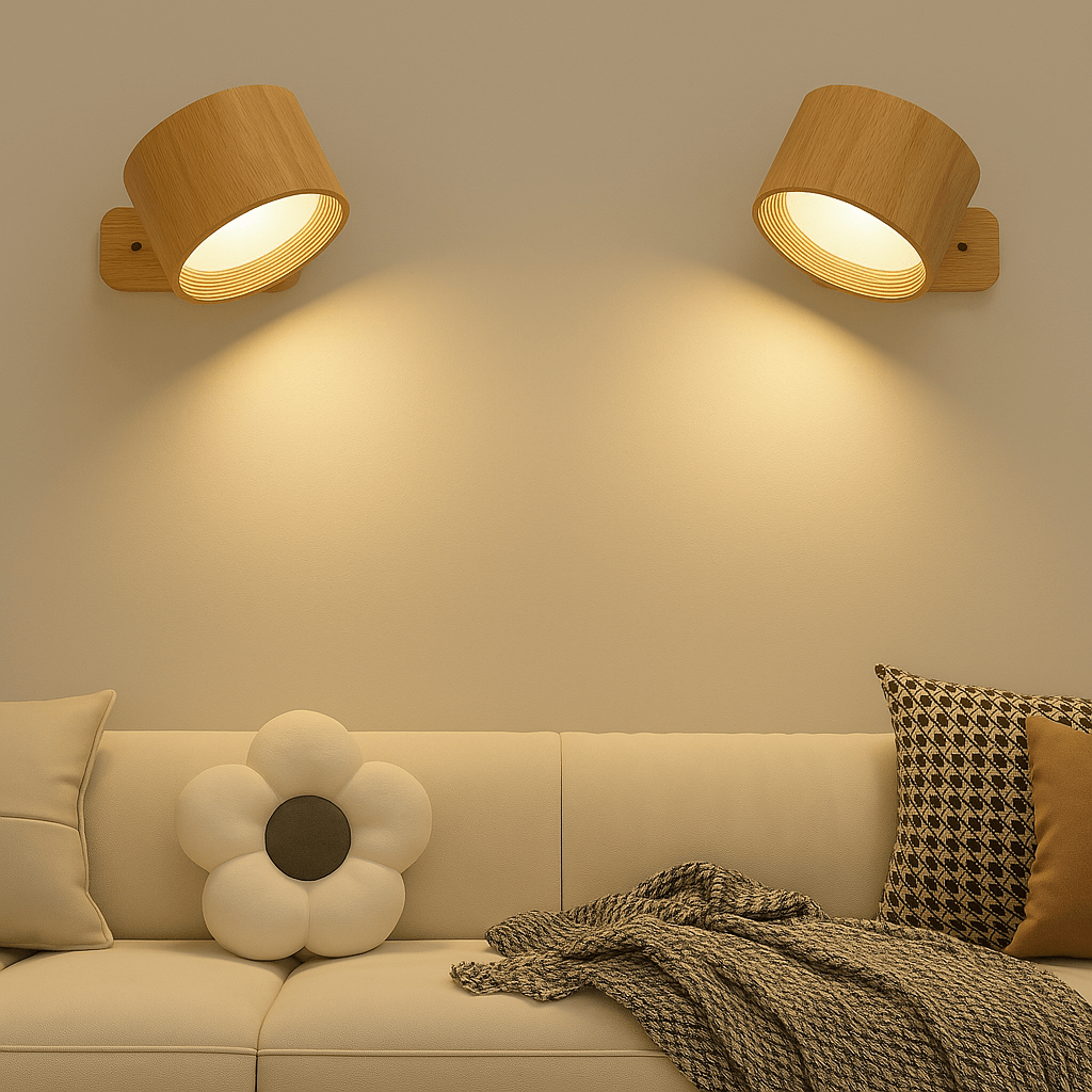 Skorter | Battery Operated Wall Light | Rechargeable, 360° Adjustable & Wireless for Modern Interiors