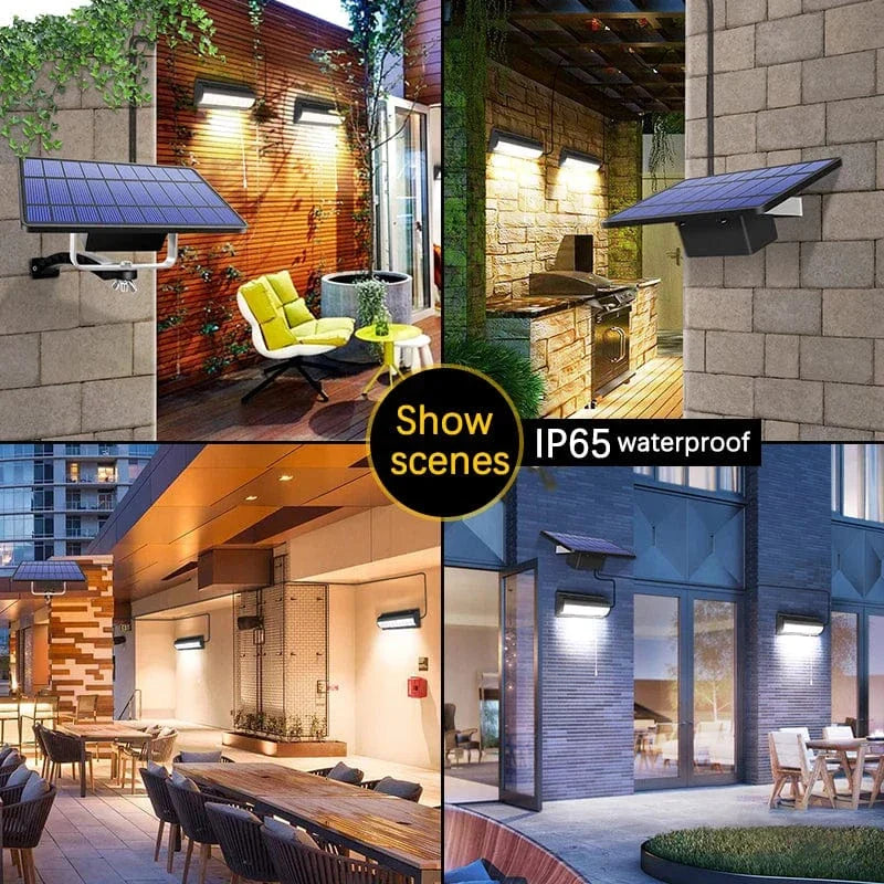 Skorter | Solar Pendant Outdoor Light | Dual or Single Head, IP65 Waterproof & Ideal for Patios, Barns, and Indoor Spaces