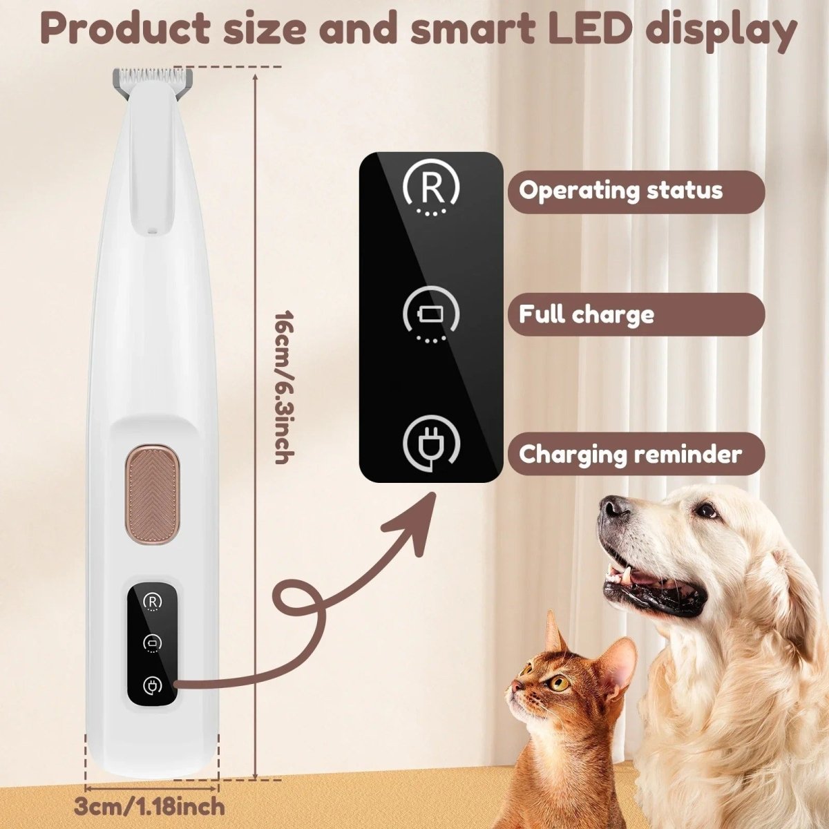 Skorter | FURFIX – Quiet LED Trimmer for Sensitive Paws and Precise Grooming