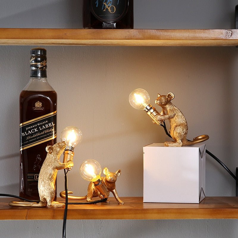 Skorter | Vintage Mouse LED Table Lamp