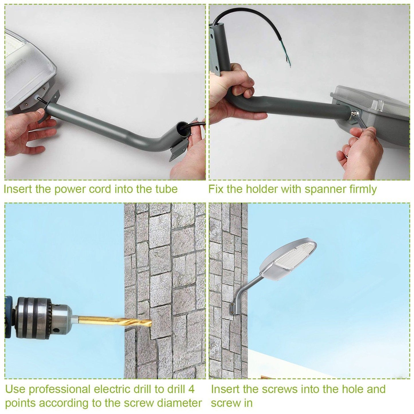 Skorter | Wall-mounted LED lamps 144LEDs Photo cell sensor street lighting IP65 waterproof