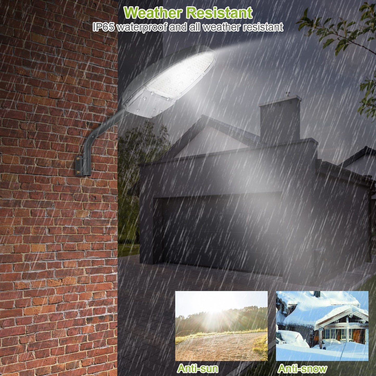 Skorter | Wall-mounted LED lamps 144LEDs Photo cell sensor street lighting IP65 waterproof