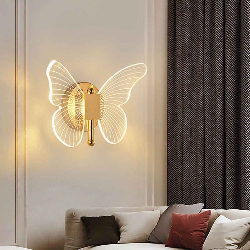 Skorter | Butterfly-Shaped LED Wall Lamp with Three Lighting Modes