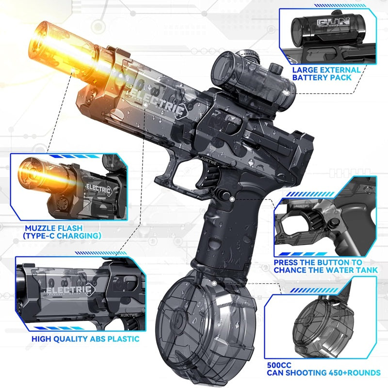 Skorter | PowerBlast Electric Water Gun with Immersive LED Lights