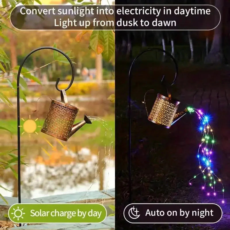 Skorter | Watering Can Solar Garden Light - Copper, Solar Powered