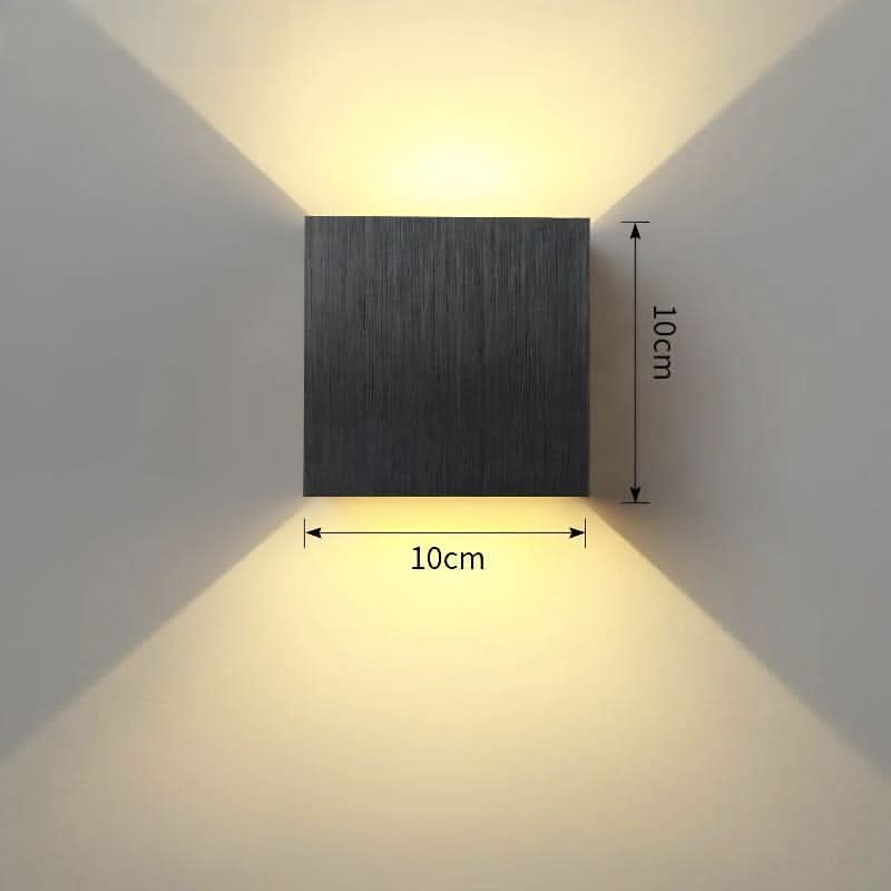 Skorter | Weatherproof Cube Wall Light – Up Down LED Outdoor Lamp