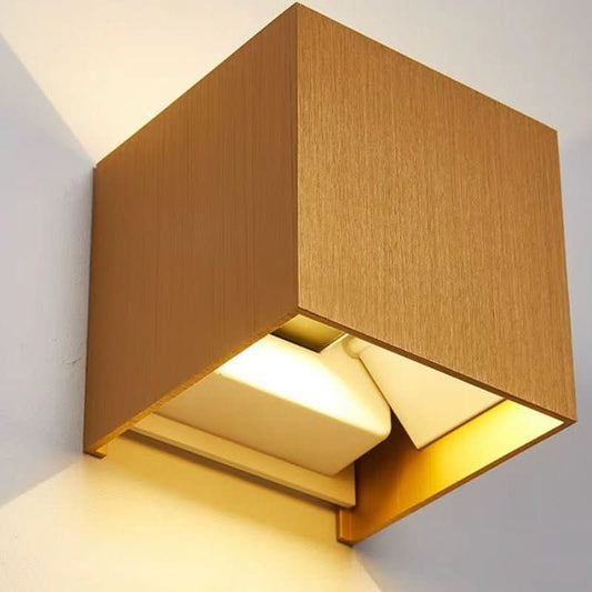 Skorter | Weatherproof Cube Wall Light – Up Down LED Outdoor Lamp