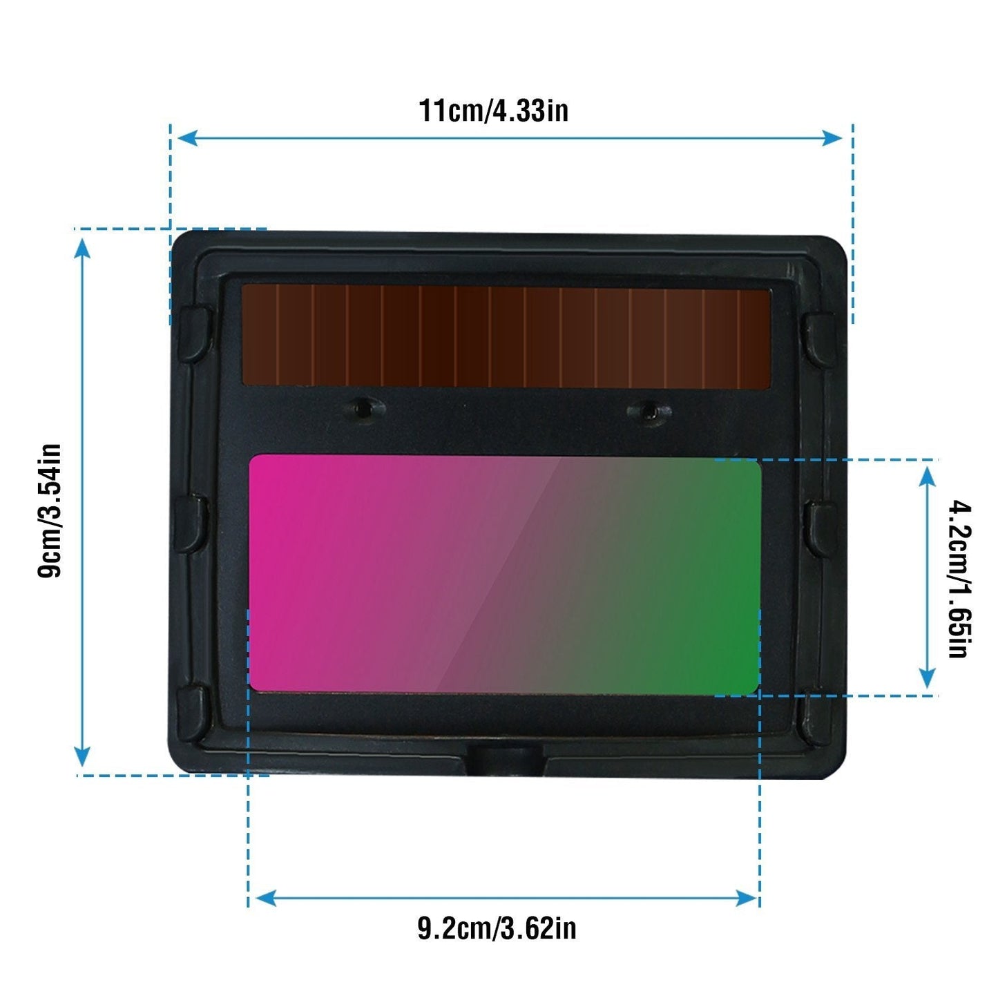 Skorter | Welding Helmet Solar Powered Automatic Darkening Hood with Adjustable Wide Screen
