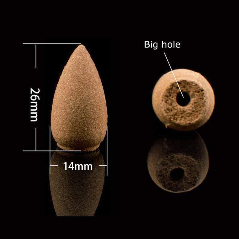 Skorter | Smoking Man Backflow Incense Cones Glass Bottle 60 Pieces