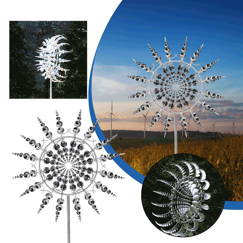 Skorter | New Anti-Rust Magic Metal Windmill-Kinetic Metal Wind Chimes