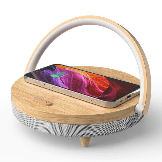 Skorter | 3-in-1 LED Lamp, Bluetooth Speaker & Wireless Charger | Smart Desk Light