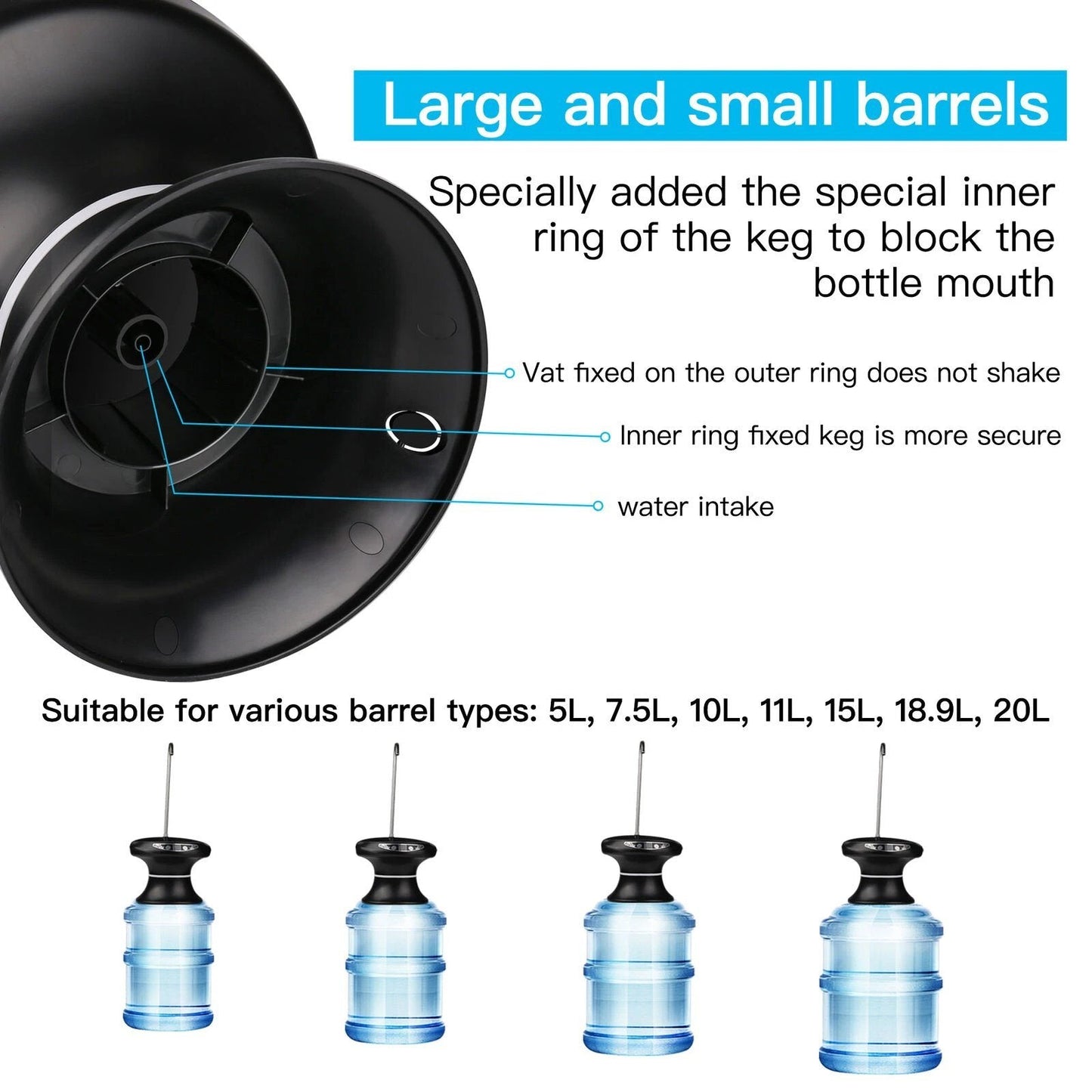 Skorter | Wireless Electric Drinking Water Bottle Pump Dispenser