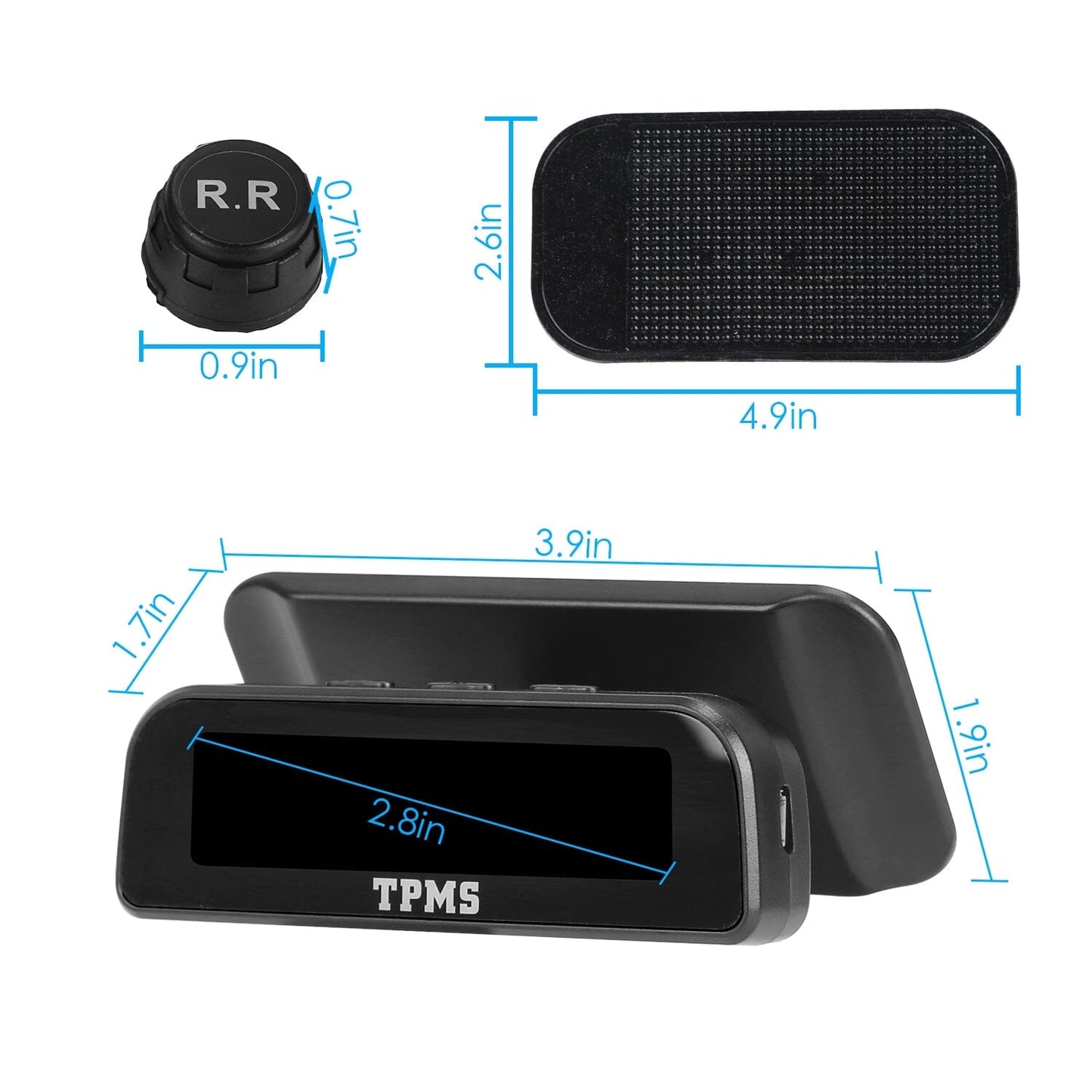 Skorter | Wireless solar-powered tire pressure monitoring system Tire pressure with sensors Temperature alarm
