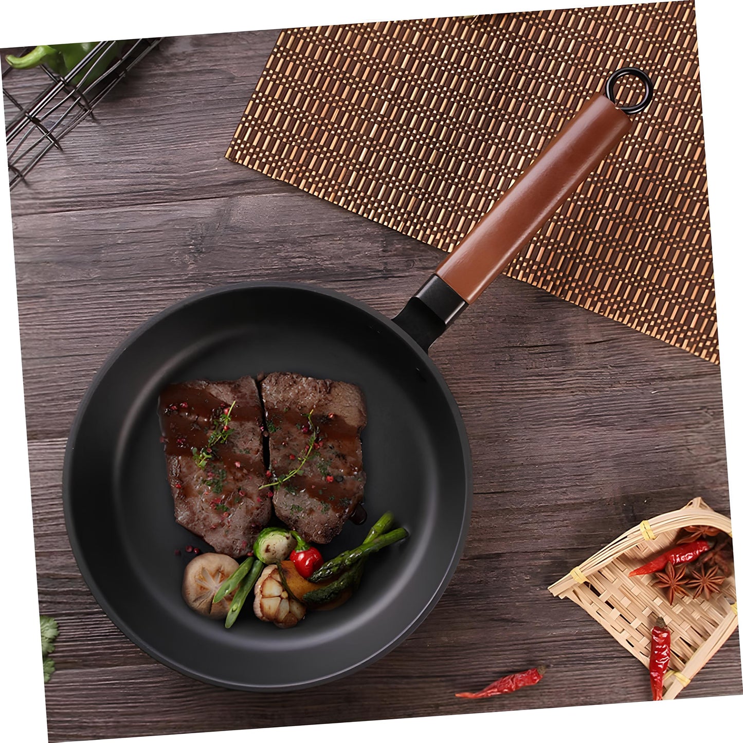 Skorter cast iron Non-stick for all burners