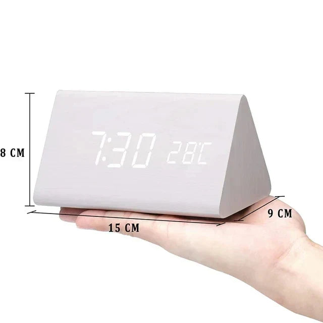 Skorter | Wooden LED Clock with Voice Control - EcoClock
