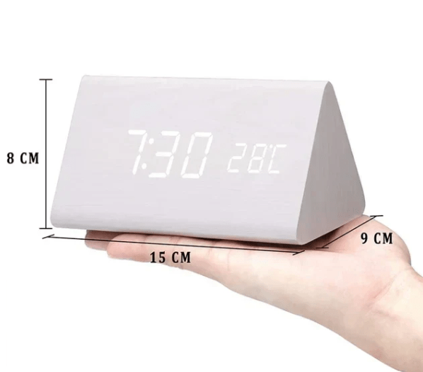 Skorter | AMBIWOOD – Voice-Controlled LED Clock with Minimalist Wooden Design