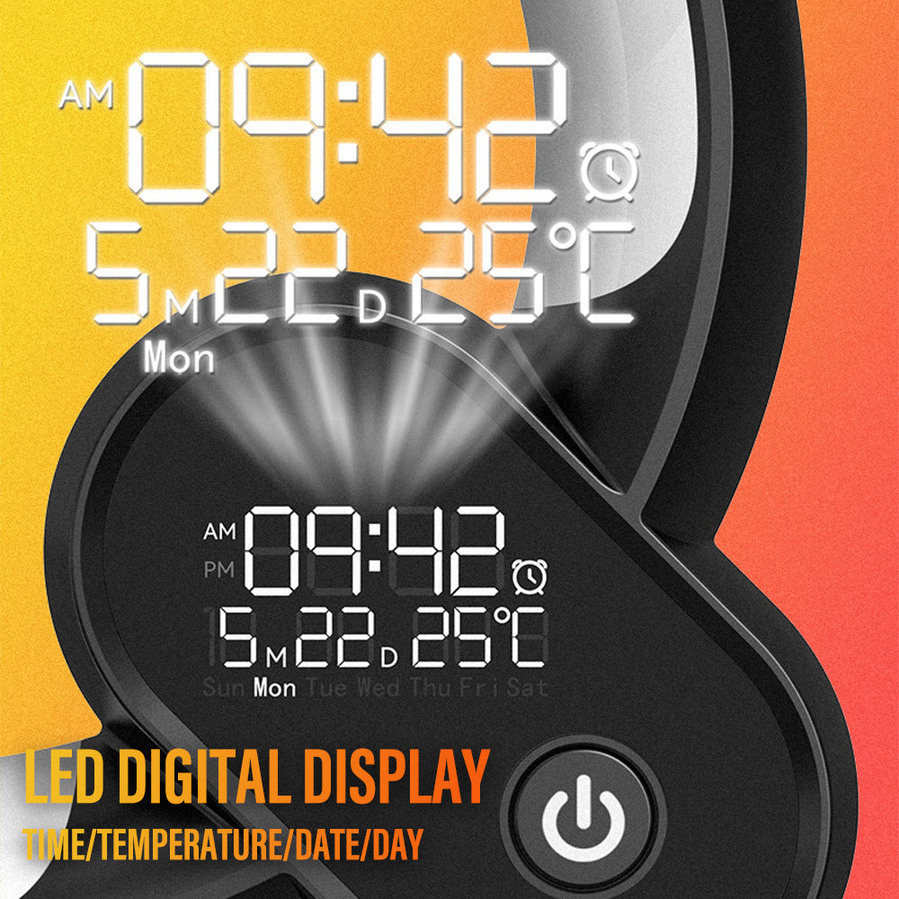 Skorter | 3-in-1 Bluetooth Speaker and Alarm Clock Lamp - Lit Lamp Good Gifts for New Home