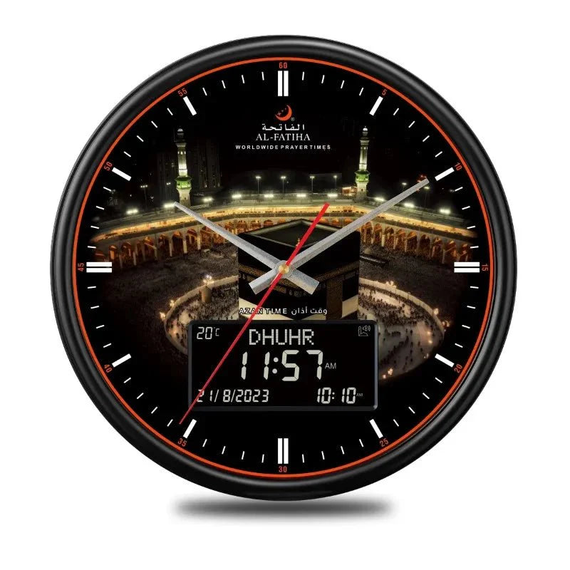 Skorter | Zamora Time Prayer Clock – Automatic Global Prayer Times with Azan Alarm and Elegant Design