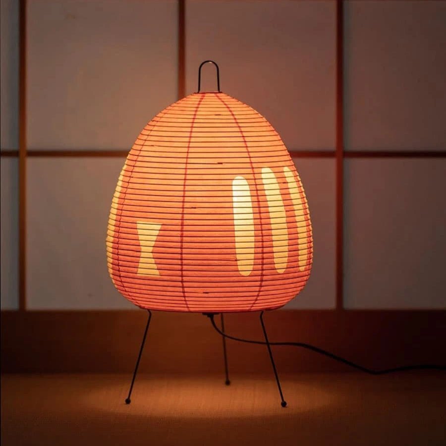 Skorter | Zenora – Rice paper table lamp in Japanese wabi-sabi design