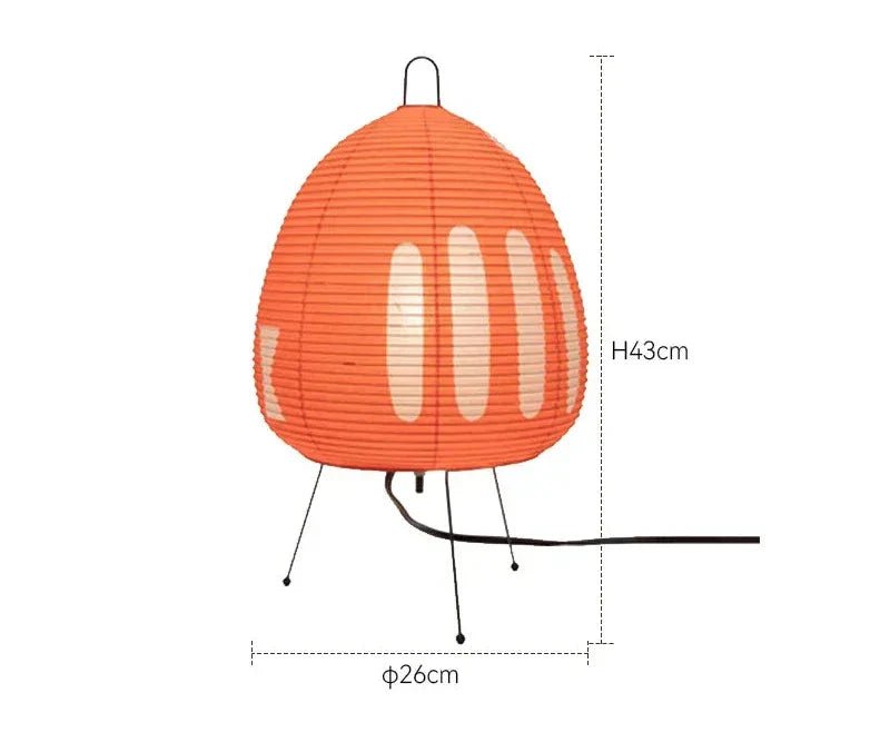 Skorter | Zenora – Rice paper table lamp in Japanese wabi-sabi design