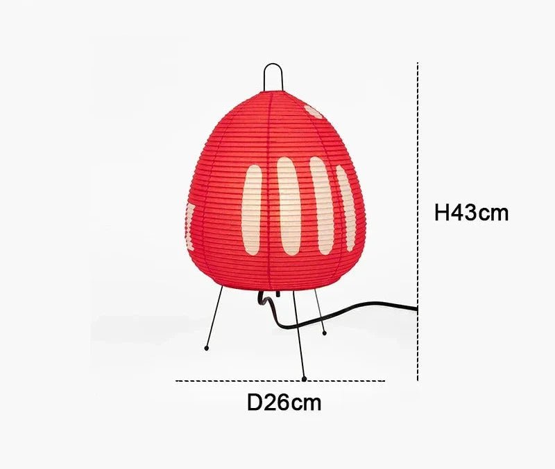 Skorter | Zenora – Rice paper table lamp in Japanese wabi-sabi design