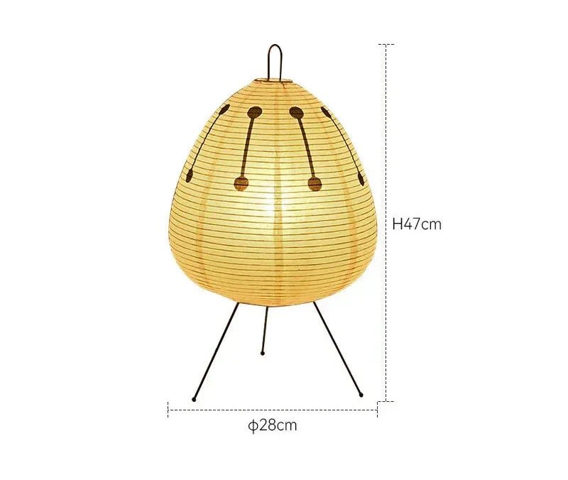 Skorter | Zenora – Rice paper table lamp in Japanese wabi-sabi design