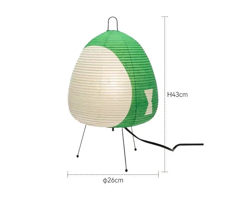 Skorter | Zenora – Rice paper table lamp in Japanese wabi-sabi design