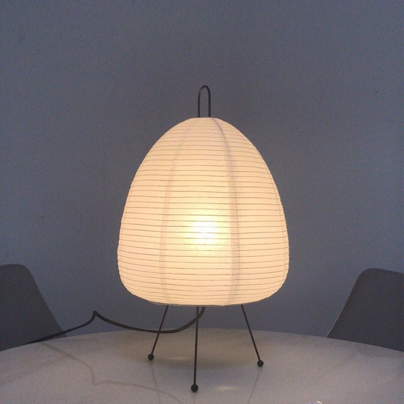 Skorter | Zenora – Rice paper table lamp in Japanese wabi-sabi design