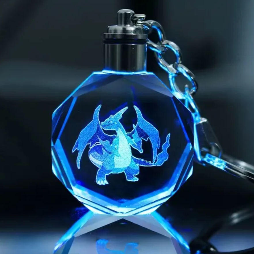 Personalized Crystal Keychain Featuring Characters