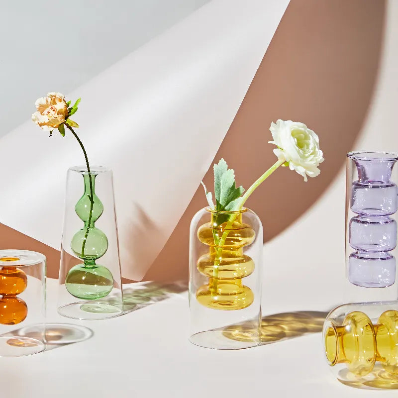 Colored Glass Vase