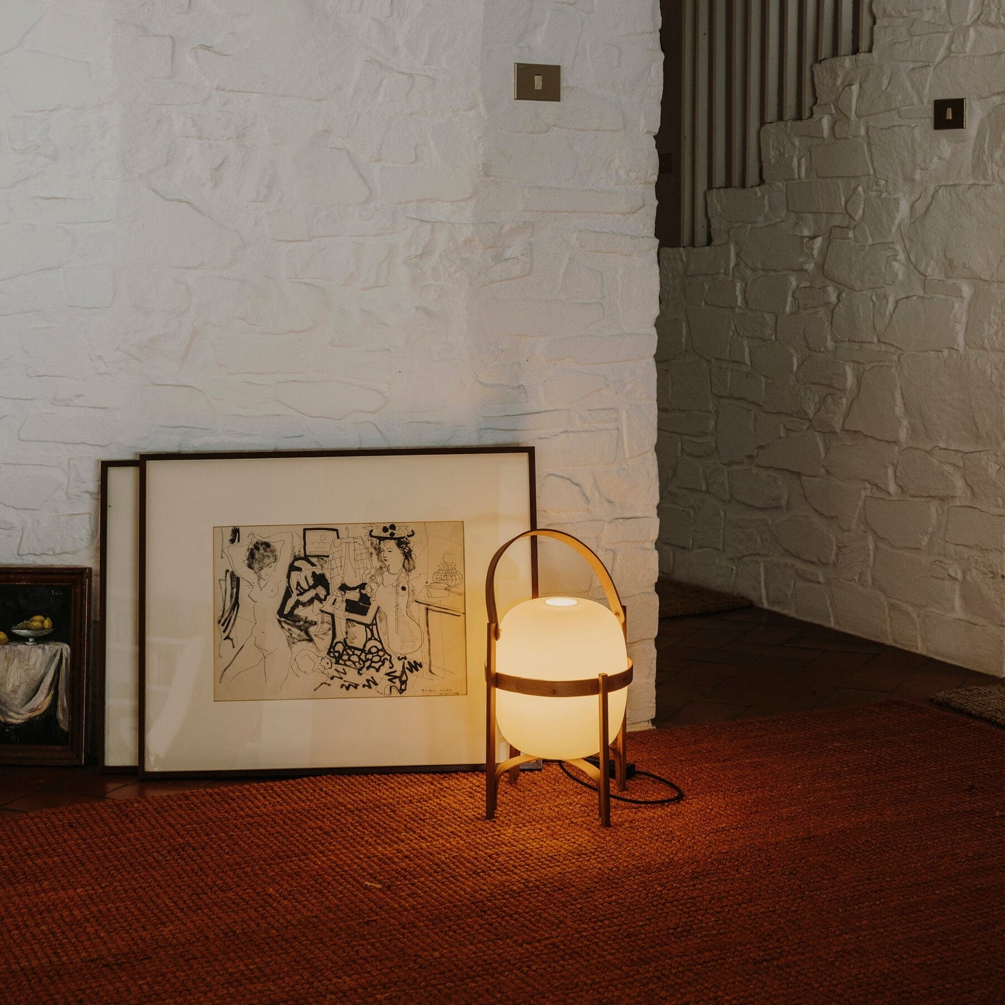 Portable Lantern Glass Table Lamp - SKØRTER