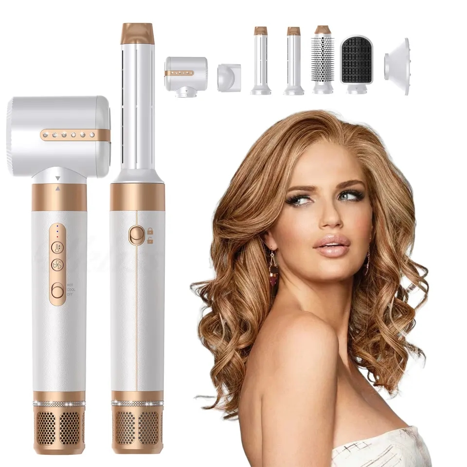 Skorter | 7-in-1 Airwrap Hair Styler | Multi-Functional Styling Tool for Curls, Waves & Straightening