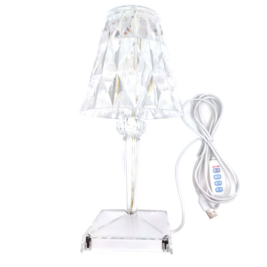 Skorter | CrystalGlow Touch lamp – Elegant Table Lamp with Touch Sensor and USB