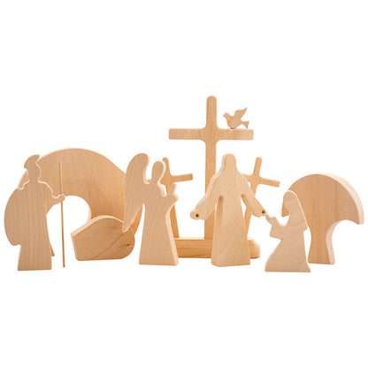 skorter | Easter Scene Wooden Decoration