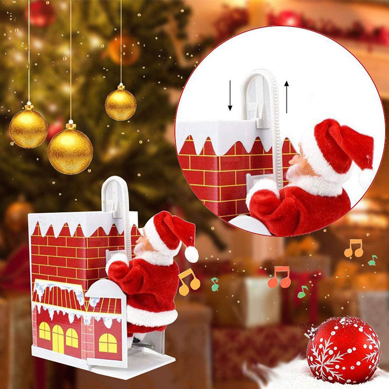 skorter | Electric Santa Claus Climbing Ladder With Music