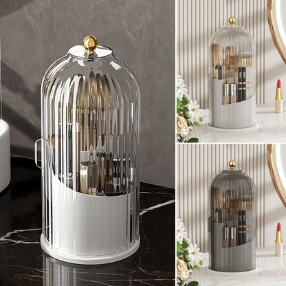 skorter | 360 Rotating Make-Up Brush Organizer Box