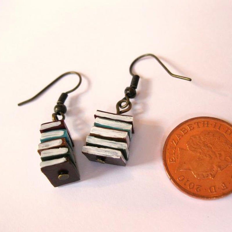 Skorter | Book stack earrings