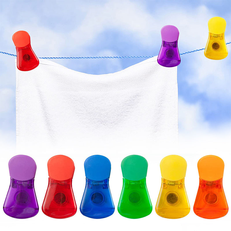 skorter | Colorful Magnetic Food Sealing Clips (6 Pieces)