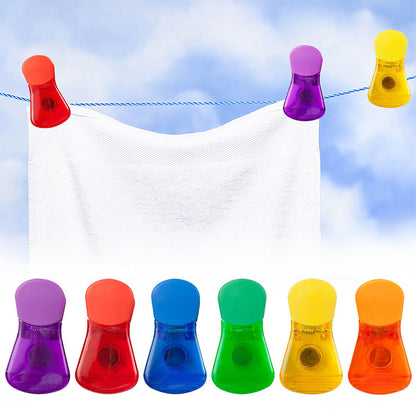 skorter | Colorful Magnetic Food Sealing Clips (6 Pieces)