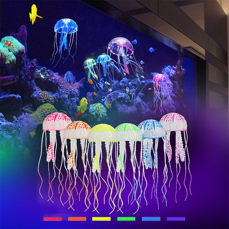 Skorter | Fish tank landscape simulation transparent fluorescent jellyfish