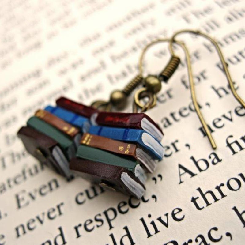 Skorter | Book stack earrings