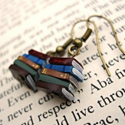 Skorter | Book stack earrings