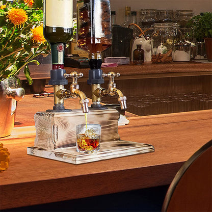Skorter | Liquor Alcohol Whiskey Wood Dispenser