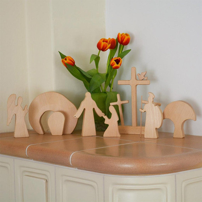 Skorter | Easter Scene Wood Decoration